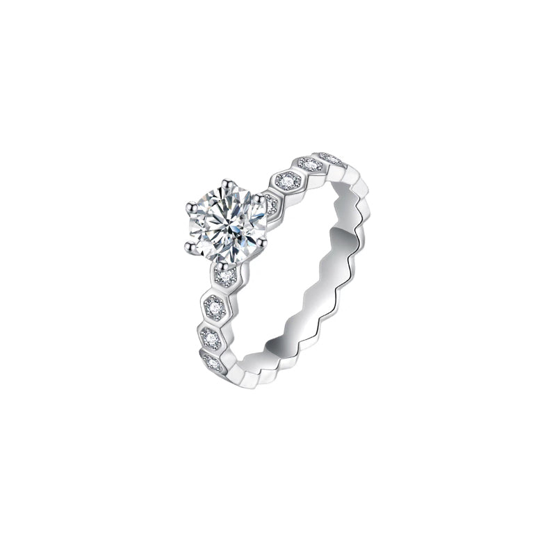 Anillo con diamante redondo (0.595 ct- 1.166 ct)