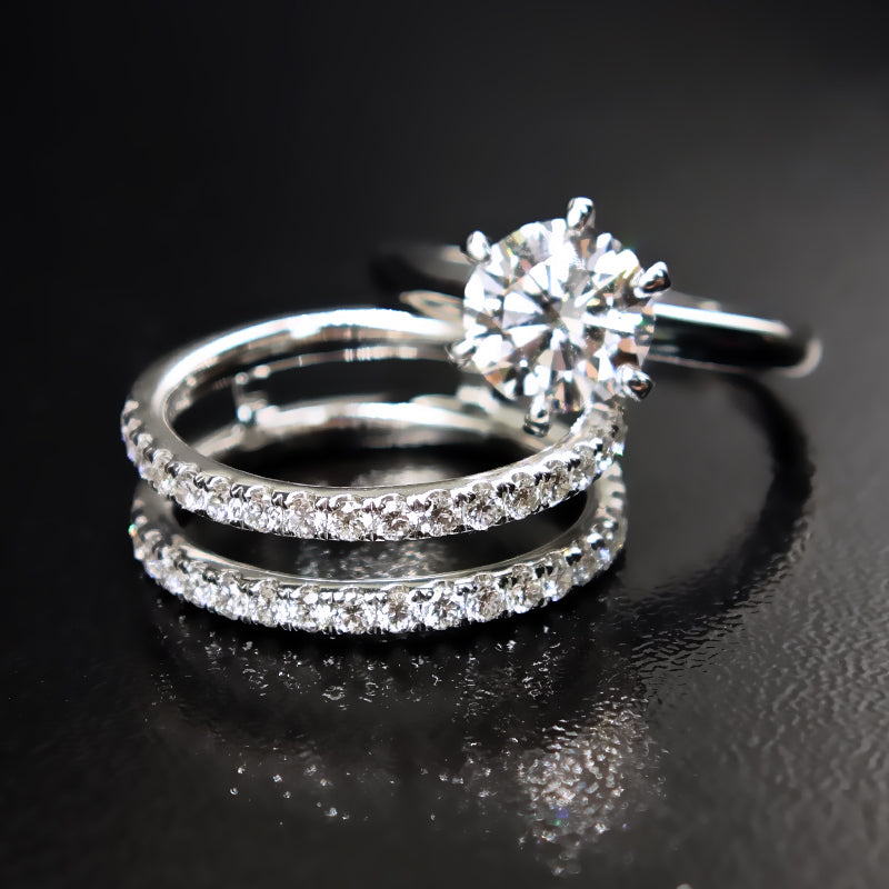 Anillo y Churumbela con diamante (2.71 ct)