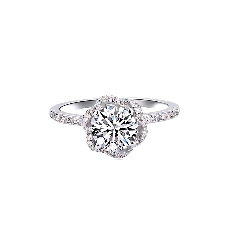 Anillo con diamante redondo (0.822 ct- 1.447 ct)