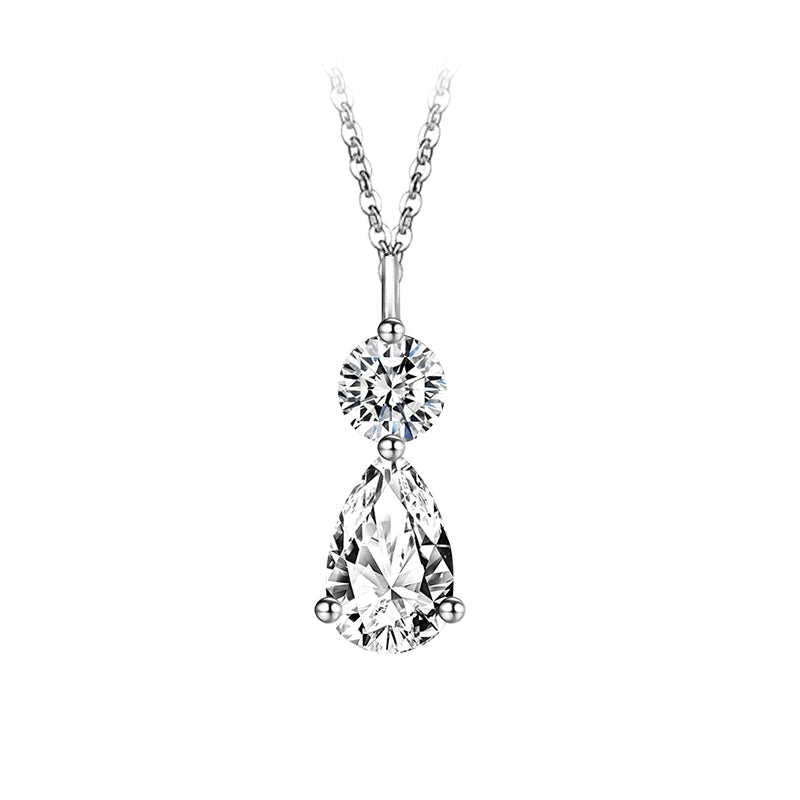 Cadena con dije con diamante (1.12 ct- 1.223 ct)