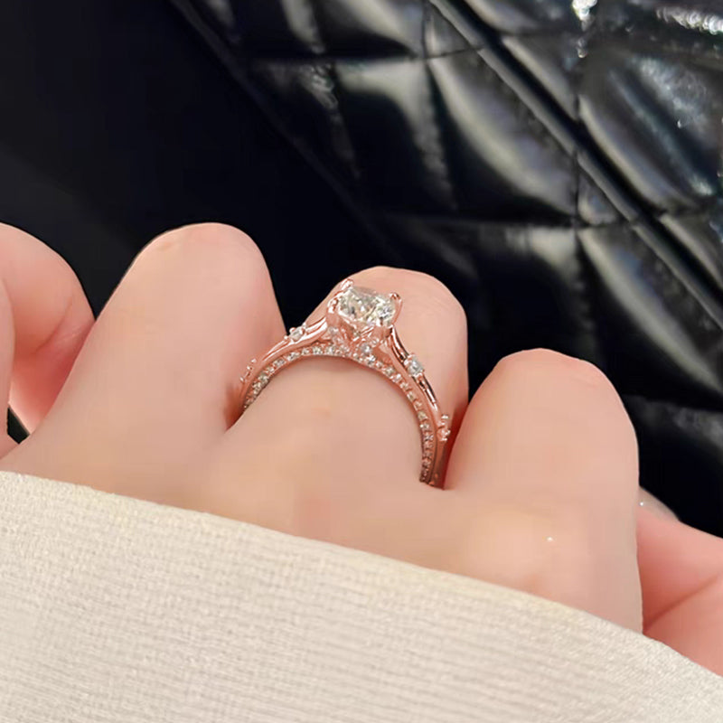 Anillo con diamante (1.321 ct)