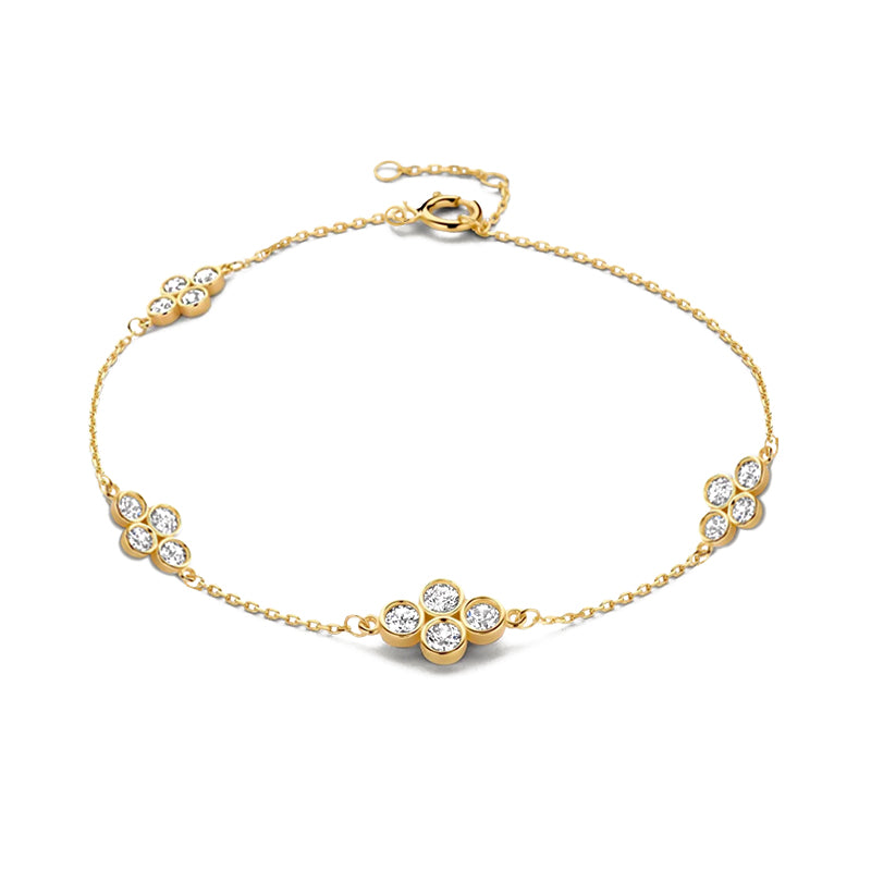 Pulso con charm con diamante (0.742 ct)