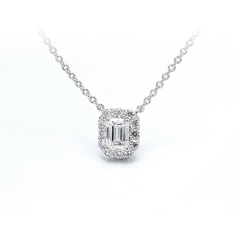 Cadena con dije con diamante (1.02 ct- 1.045 ct)