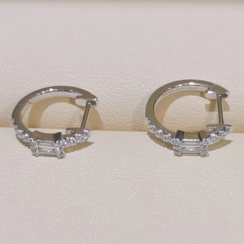Arracadas con diamante (0.356 ct)