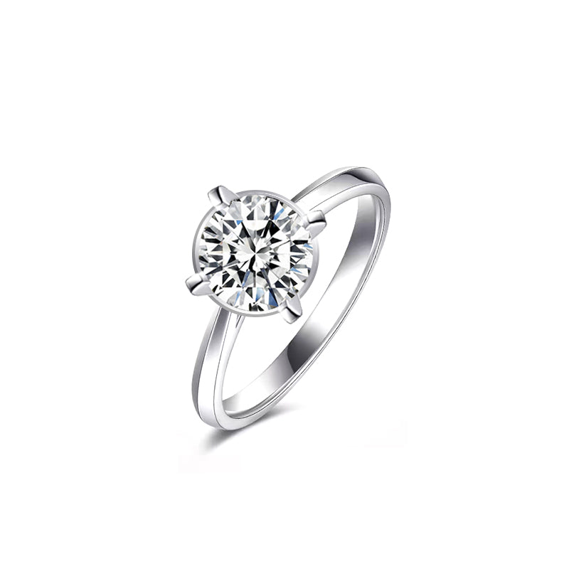 Anillo con diamante redondo biselado (0.521 ct- 1.092 ct)