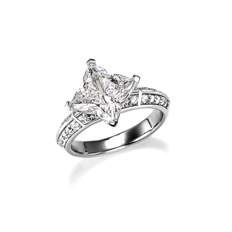 Anillo con diamante corte estilizado (1.827 ct)