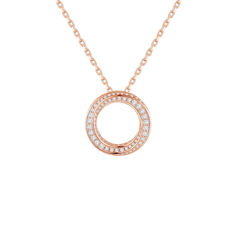 Cadena con dije con diamante (0.656 ct)