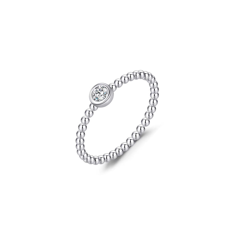 Anillo con diamante (0.036 ct- 0.044 ct)