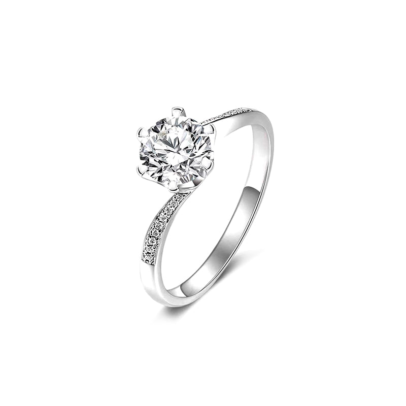 Anillo con diamante (1.158 ct)