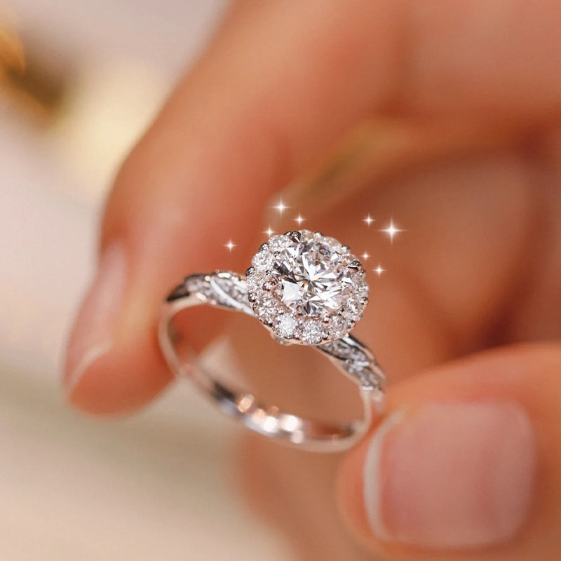 Anillo con diamante (1.499 ct)