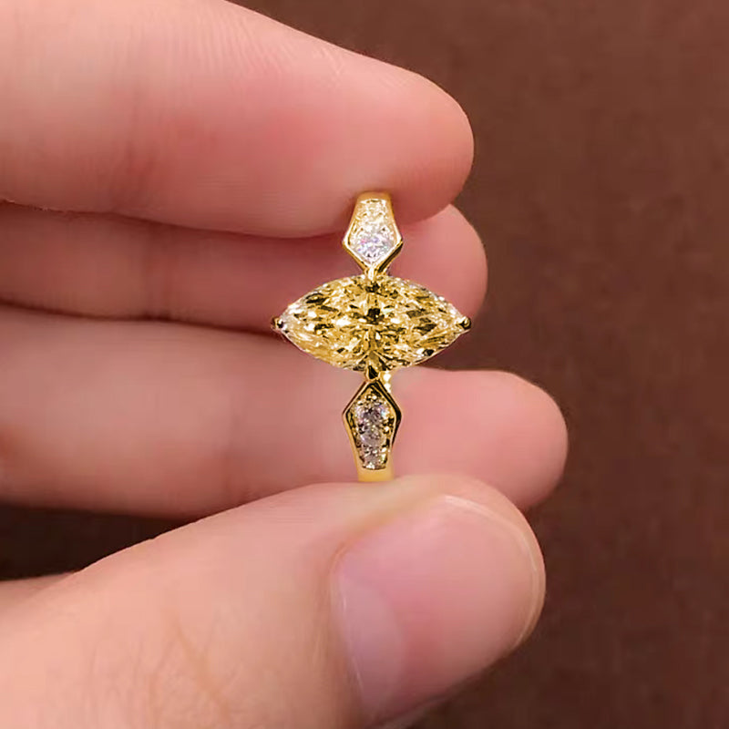 Anillo con diamante (1.233 ct)