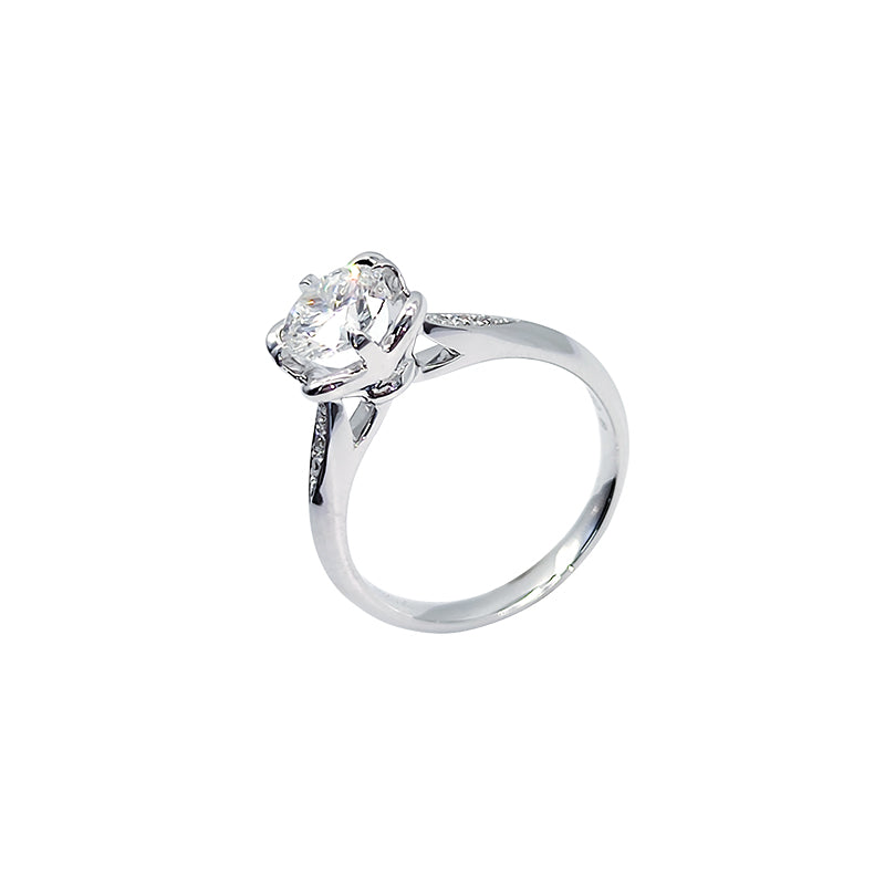 Anillo con diamante redondo (0.562 ct- 1.094 ct)