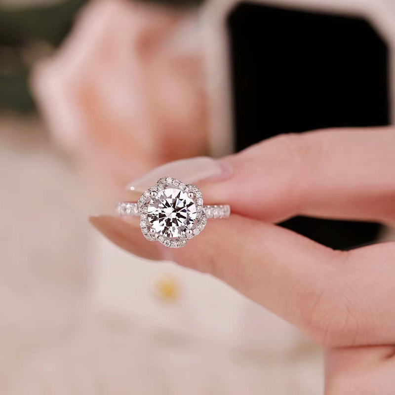 Anillo con diamante (1.025 ct- 1.517 ct)