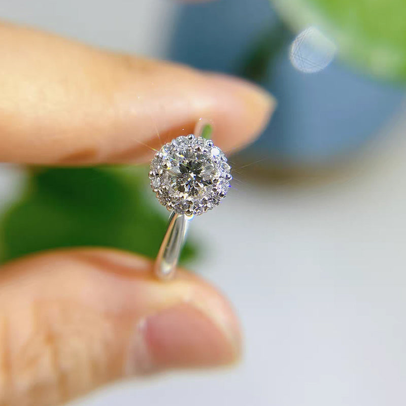 Anillo con diamante (1.558 ct)