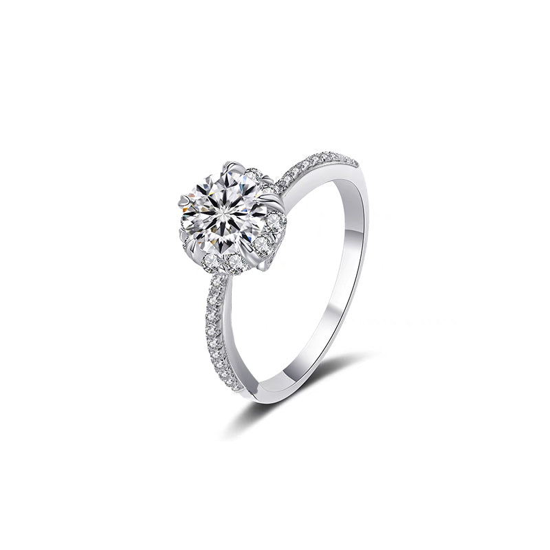 Anillo con diamante redondo (1.709 ct)