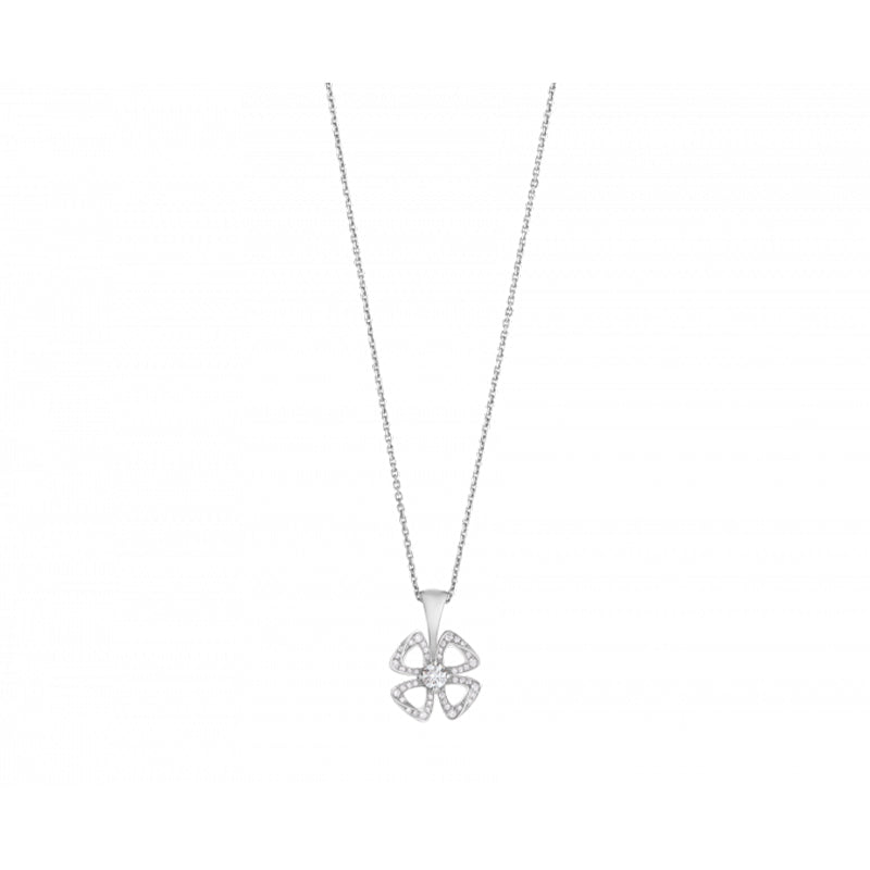 Cadena con dije con diamante (0.186 ct)