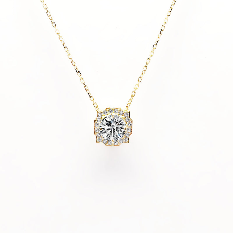 Cadena con dije con diamante (0.673 ct- 1.205 ct)