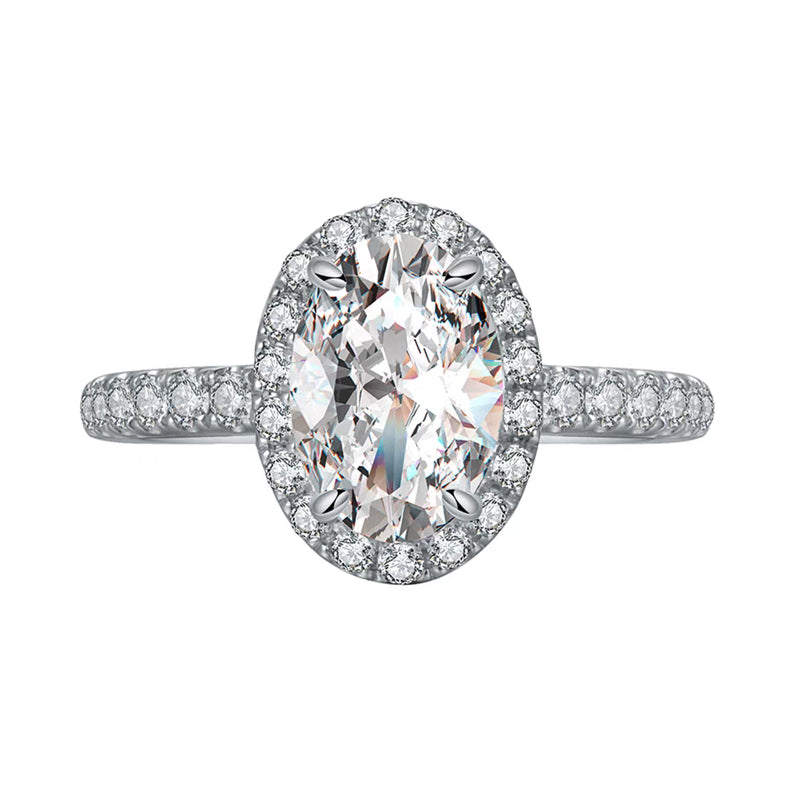 Anillo con diamante ovalado (1.404 ct- 4.266 ct)