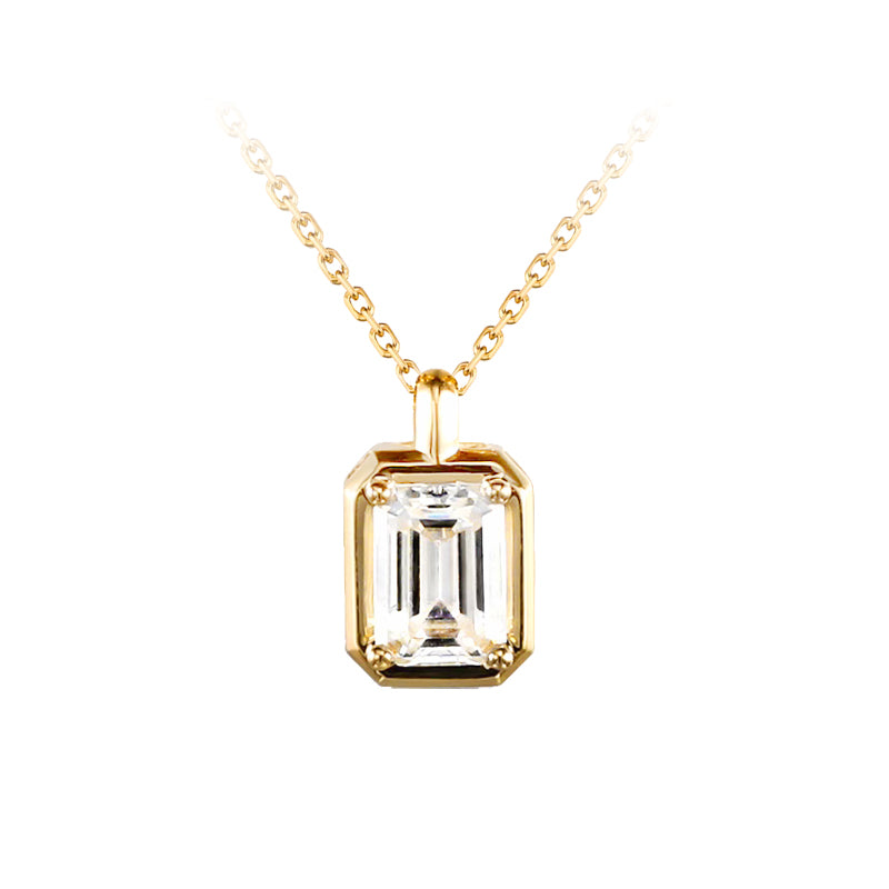 Cadena con dije con diamante (0.466 ct- 0.486 ct)
