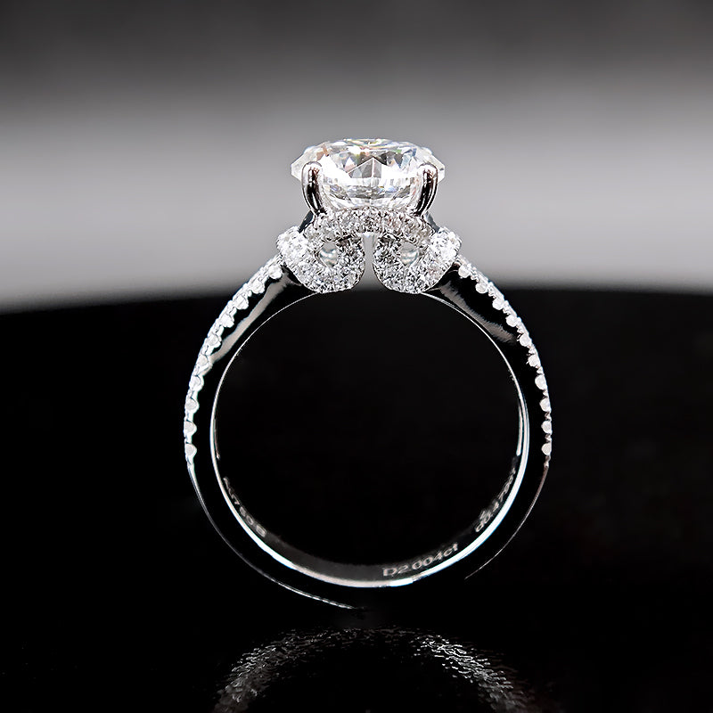 Anillo con diamante redondo (2.483 ct- 2.512 ct)