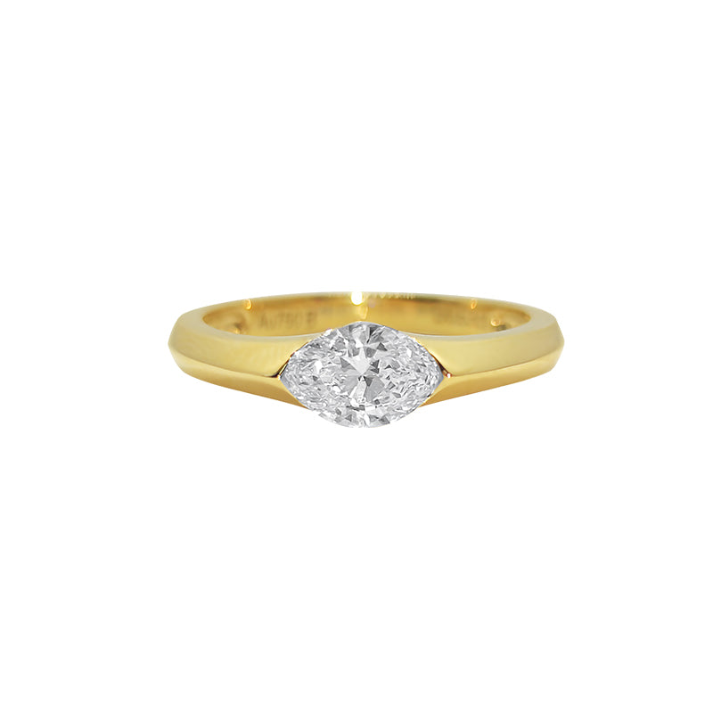 Anillo con diamante (1.033 ct)