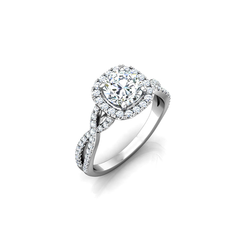 Anillo con diamante (0.877 ct- 0.937 ct)