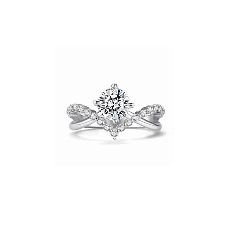 Anillo con diamante redondo (0.771 ct- 1.28 ct)