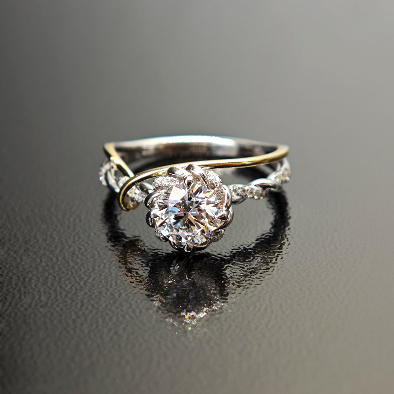 Anillo con diamante (1.181 ct)