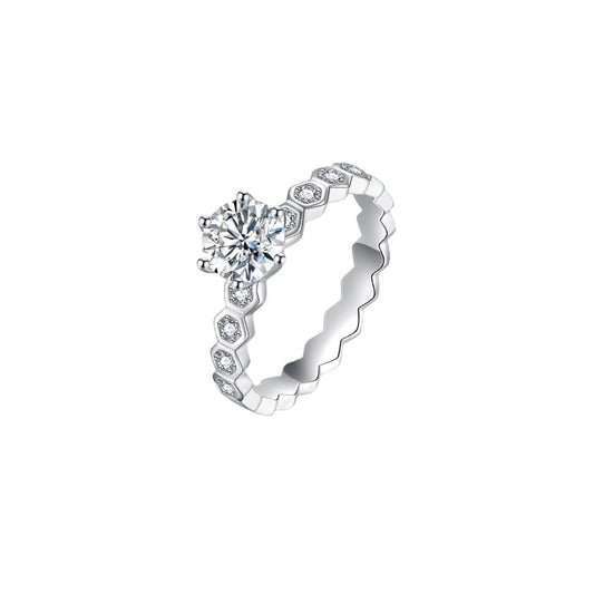 Anillo con diamante redondo (0.595 ct- 1.166 ct)