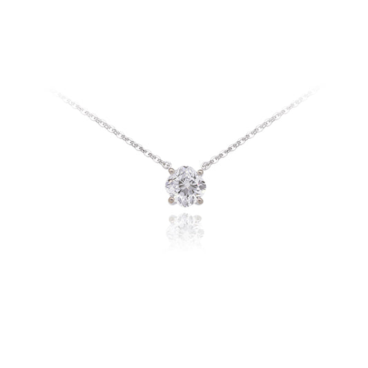 Cadena con dije con diamante (0.522 ct- 0.573 ct)