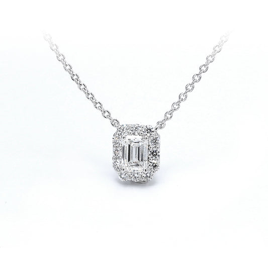 Cadena con dije con diamante (1.02 ct- 1.045 ct)