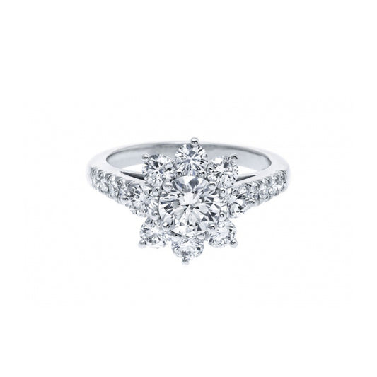 Anillo con diamante (1.405 ct- 1.445 ct)