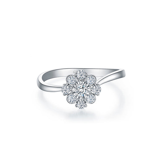 Anillo con diamante (0.945 ct- 1.019 ct)