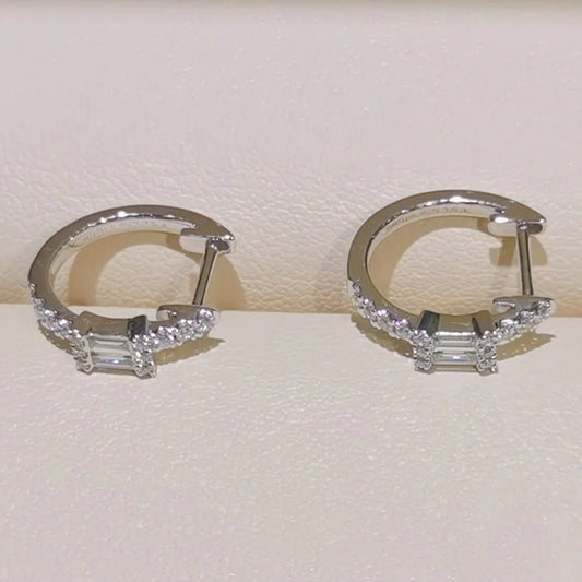 Arracadas con diamante (0.356 ct)