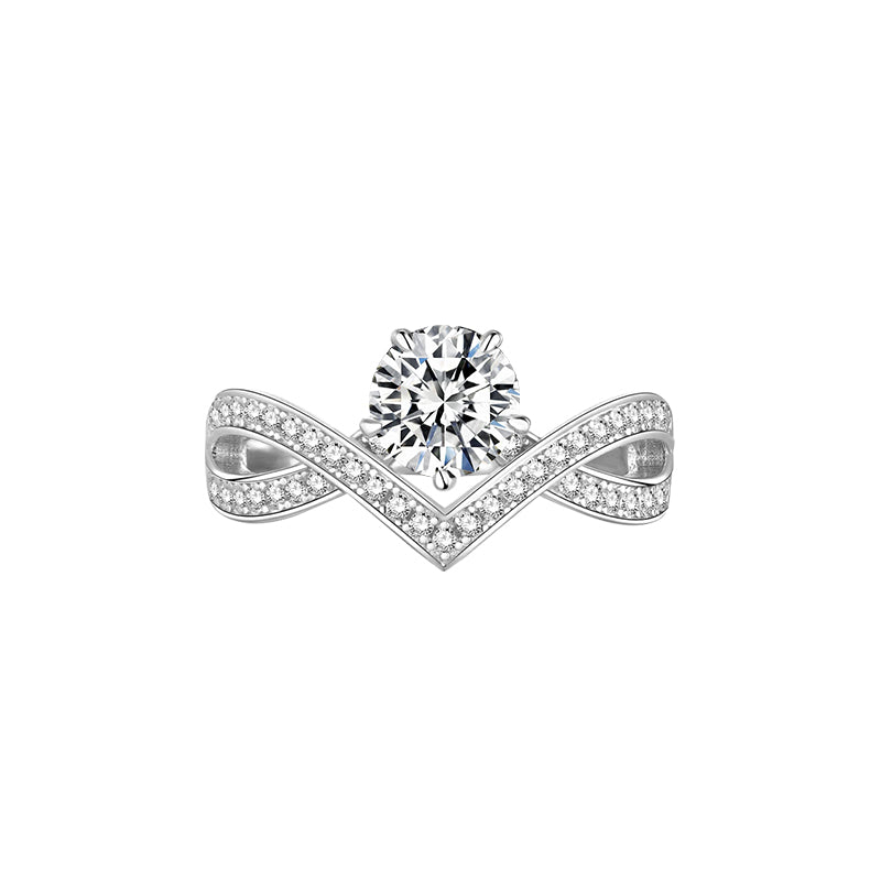 Anillo con diamante (1.393 ct- 1.418 ct)
