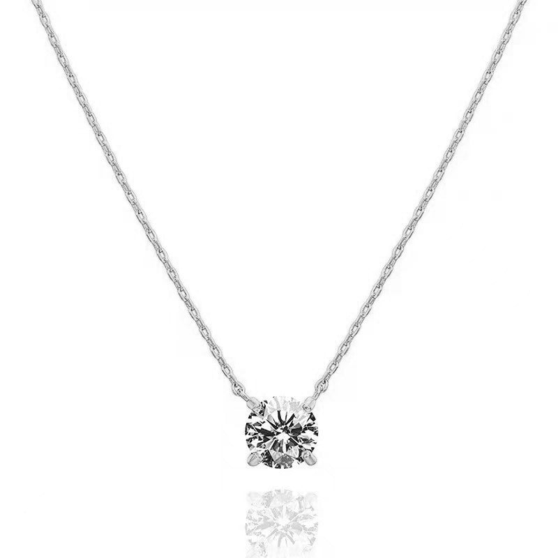 Cadena con dije con diamante (0.593 ct- 0.739 ct)