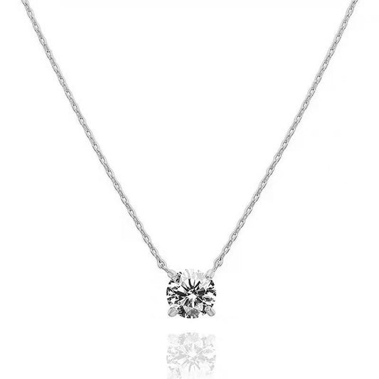 Cadena con dije con diamante (0.593 ct- 0.739 ct)