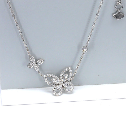 Cadena con dije con diamante (0.485 ct)