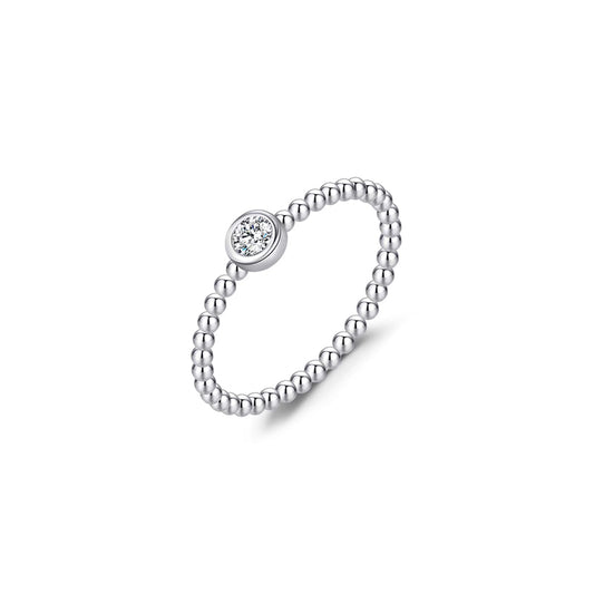 Anillo con diamante (0.036 ct- 0.044 ct)