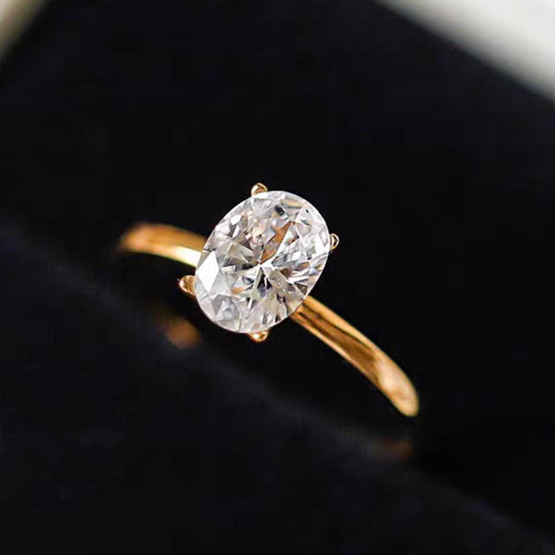 Anillo con diamante (1.019 ct- 1.079 ct)
