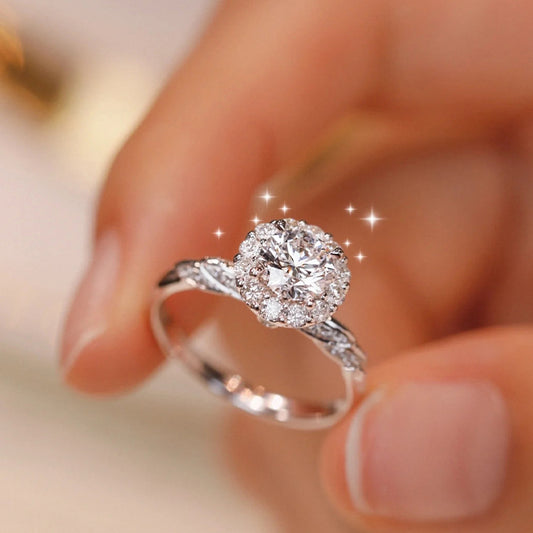 Anillo con diamante (1.499 ct)