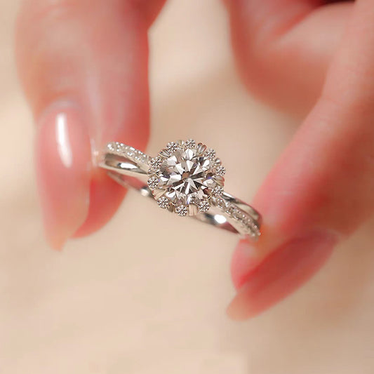 Anillo con diamante (0.734 ct- 0.74 ct)