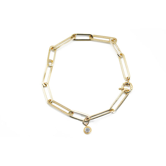Pulso con charm con diamante (0.843 ct)