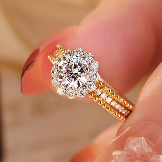 Anillo con diamante (1.613 ct- 1.631 ct)