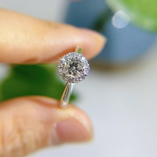 Anillo con diamante (1.558 ct)