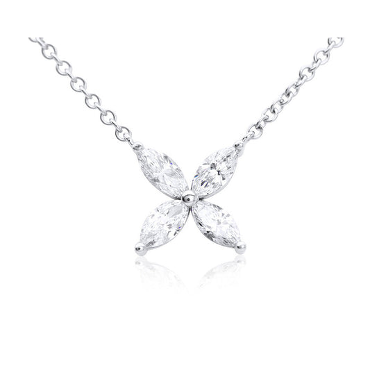 Cadena con dije con diamante (0.84 ct- 0.896 ct)