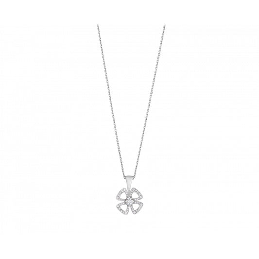 Cadena con dije con diamante (0.186 ct)