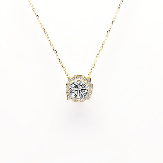 Cadena con dije con diamante (0.673 ct- 1.205 ct)