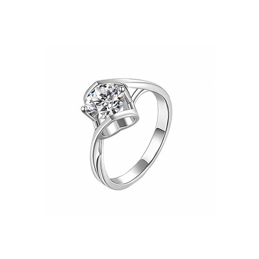 Anillo solitario con diamante ovalado (0.512 ct- 1.093 ct)