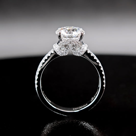 Anillo con diamante redondo (2.483 ct- 2.512 ct)